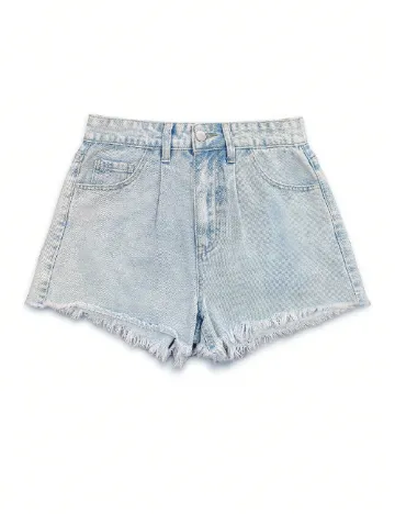 Pantaloni scurti SHEIN, albastru