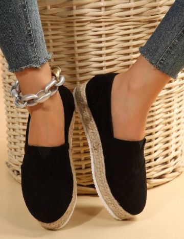 Espadrile SHEIN, negru