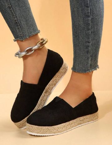 Espadrile SHEIN, negru