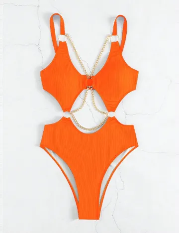 Costum de baie SHEIN, portocaliu Portocaliu