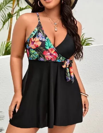 Costum de baie SHEIN CURVE, negru