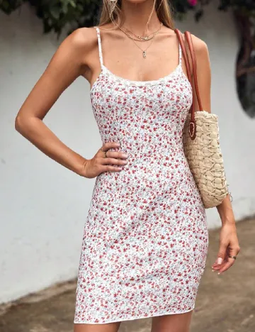 Rochie scurta SHEIN, floral print