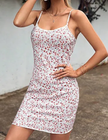 Rochie scurta SHEIN, floral print
