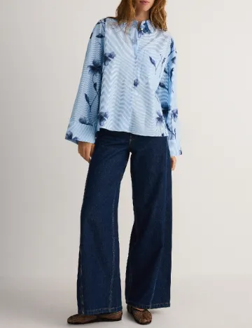 Camasa Oversize Reserved, albastru