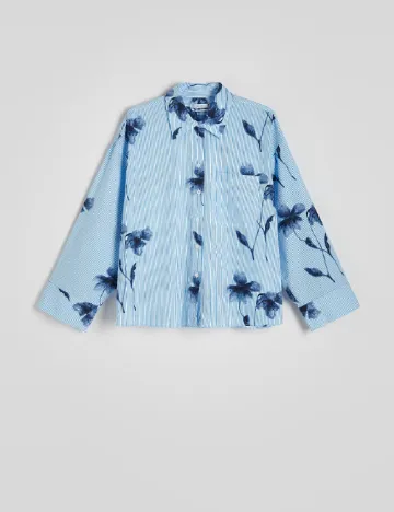 Camasa Oversize Reserved, albastru
