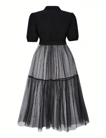 Rochie scurta SHEIN CURVE, negru Negru