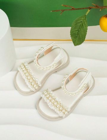 Sandale Shein Kids, alb