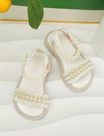 Sandale Shein Kids, alb