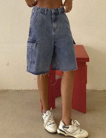 Pantaloni scurti Dazy, albastru