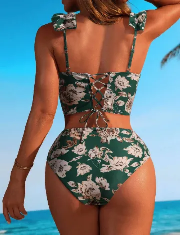 Costum de baie SHEIN, verde