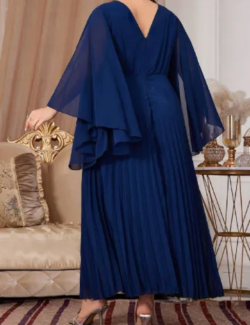 Rochie lunga SHEIN CURVE, bleumarin Albastru