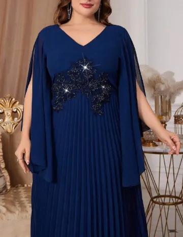 Rochie lunga SHEIN CURVE, bleumarin Albastru