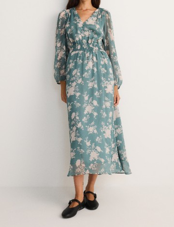 Rochie medie Reserved, turcoaz