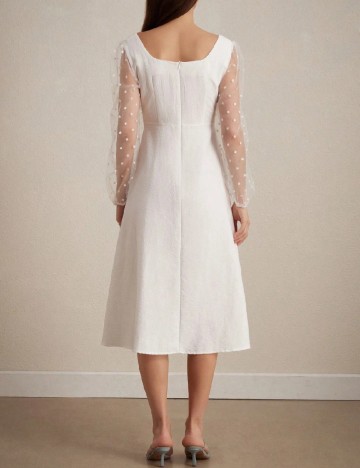 Rochie medie SHEIN, alb
