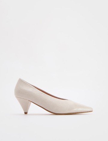 Pantofi Reserved, crem