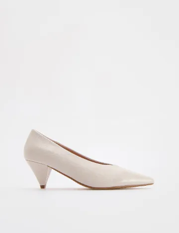 Pantofi Reserved, crem