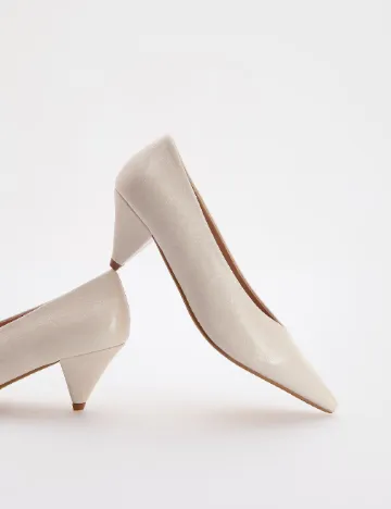 Pantofi Reserved, crem