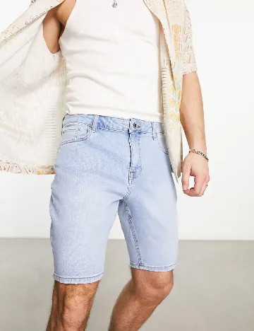 Pantaloni scurti ASOS, albastru