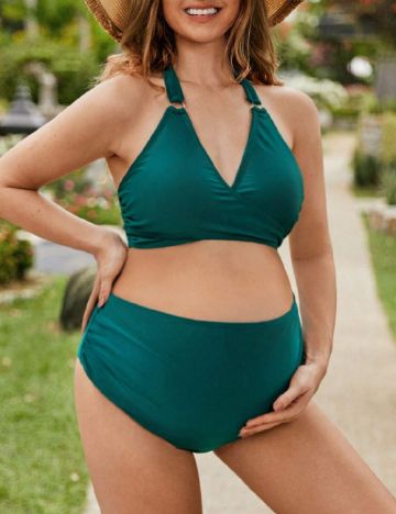 Costum de baie SHEIN Maternity, verde