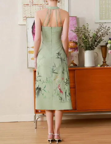 Rochie medie SHEIN, verde