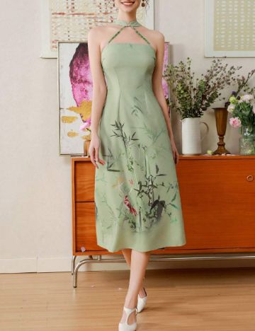 Rochie medie SHEIN, verde