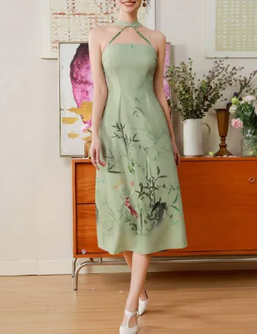 Rochie medie SHEIN, verde