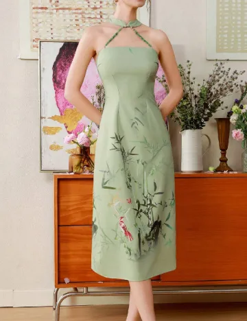 Rochie medie SHEIN, verde