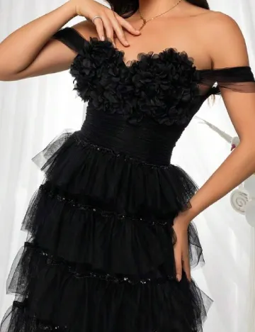 Rochie lunga VIPGIRL, negru