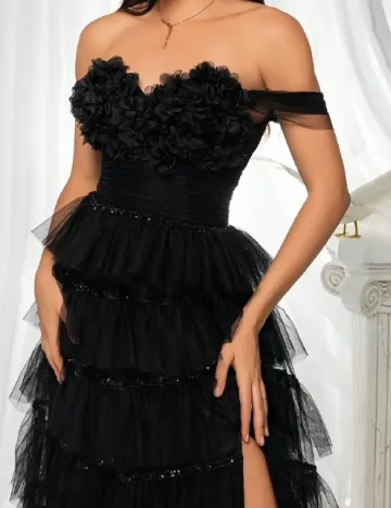 Rochie lunga VIPGIRL, negru