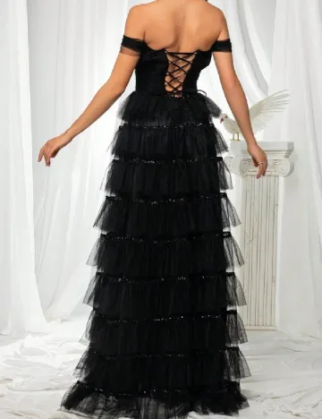 Rochie lunga VIPGIRL, negru