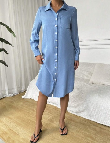 Rochie medie SHEIN, albastru