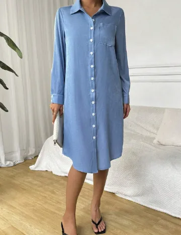 Rochie medie SHEIN, albastru