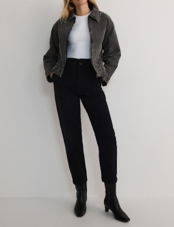 Pantaloni Reserved, negru