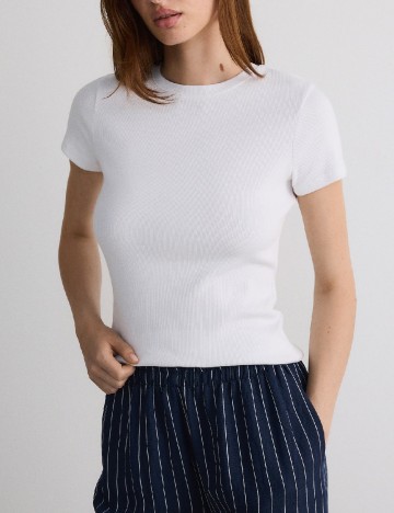 Tricou Reserved, alb