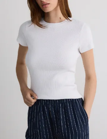 Tricou Reserved, alb