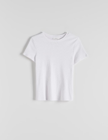 Tricou Reserved, alb