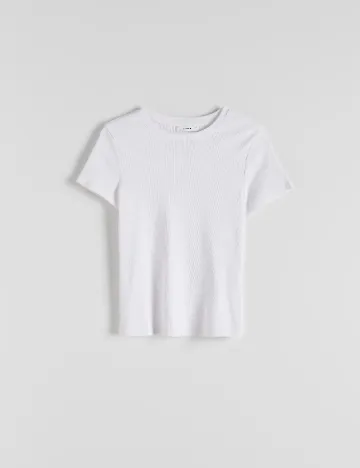Tricou Reserved, alb