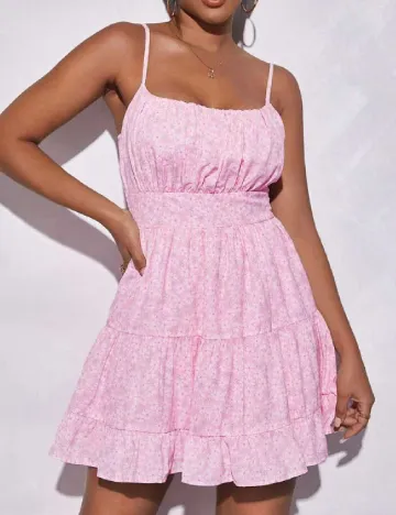 Rochie scurta SHEIN, roz