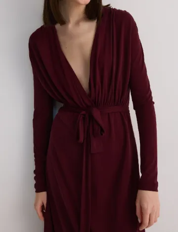 Rochie medie Reserved, visiniu
