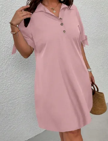 Rochie scurta SHEIN CURVE, roz