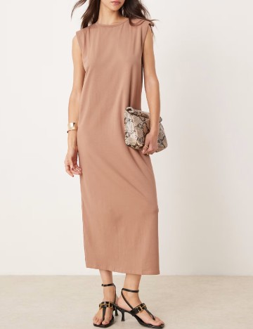Rochie medie New look, maro