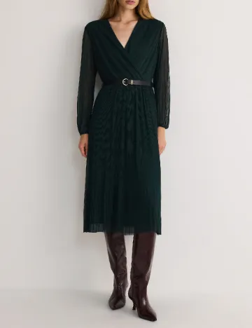 Rochie medie Reserved, verde inchis