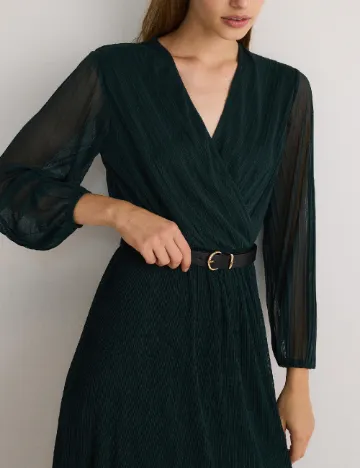 Rochie medie Reserved, verde inchis