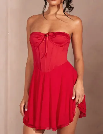 Rochie scurta SHEIN, rosu