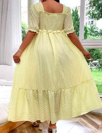 Rochie lunga SHEIN CURVE, galben