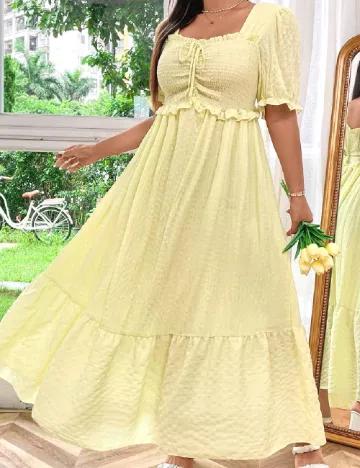 Rochie lunga SHEIN CURVE, galben