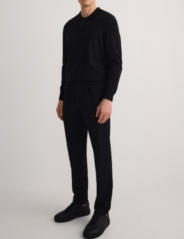Pantaloni Reserved, negru