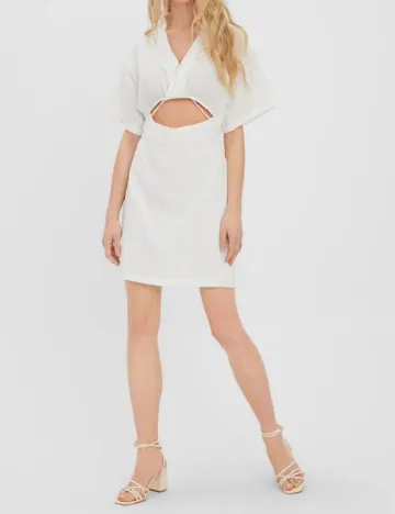Rochie scurta Vero Moda, alb