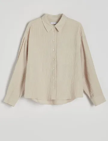 Camasa Oversize Reserved, bej