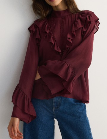 Bluza Reserved, visiniu